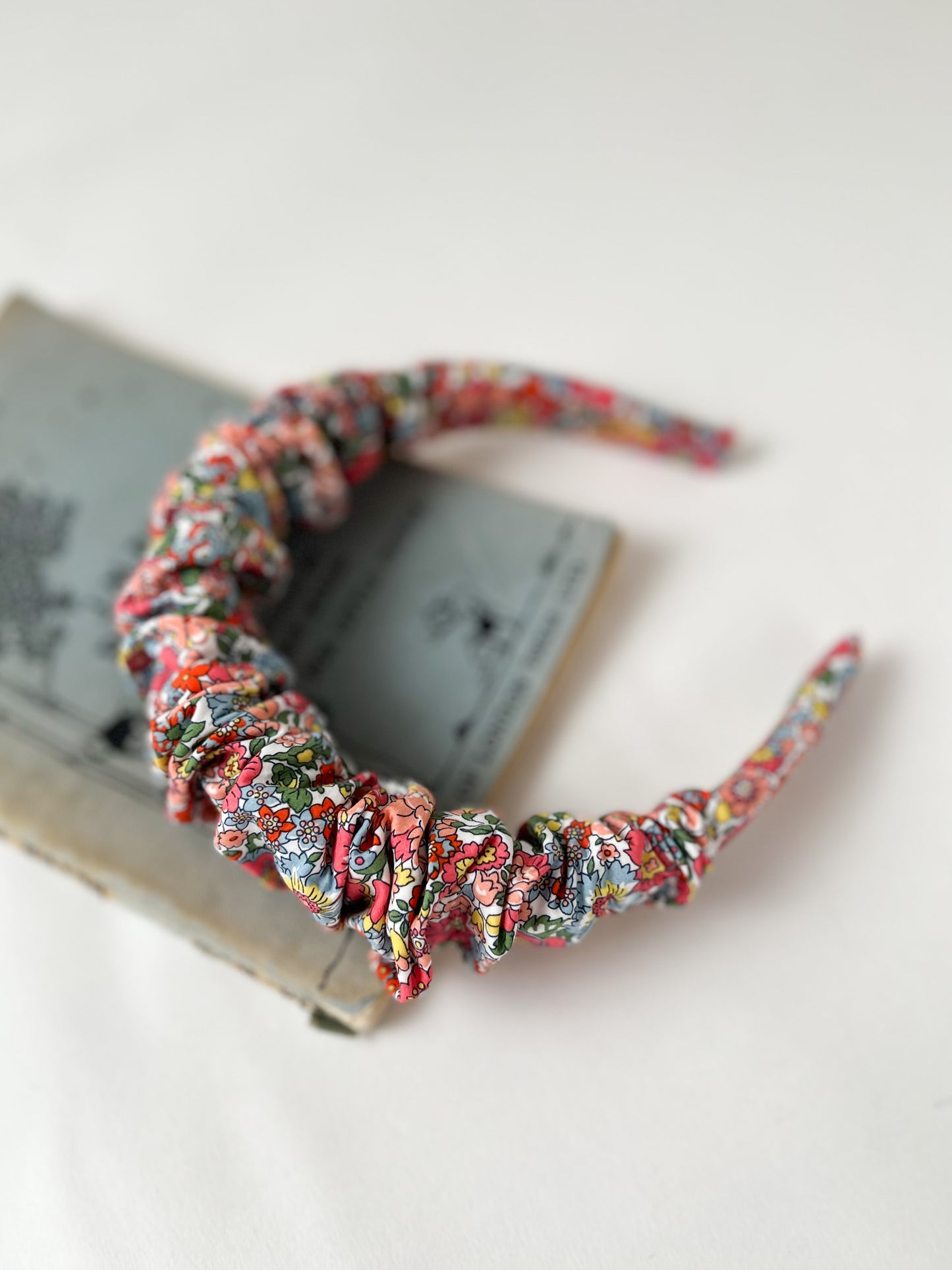 Ruffled Hairband in Liberty Nell Annie & May