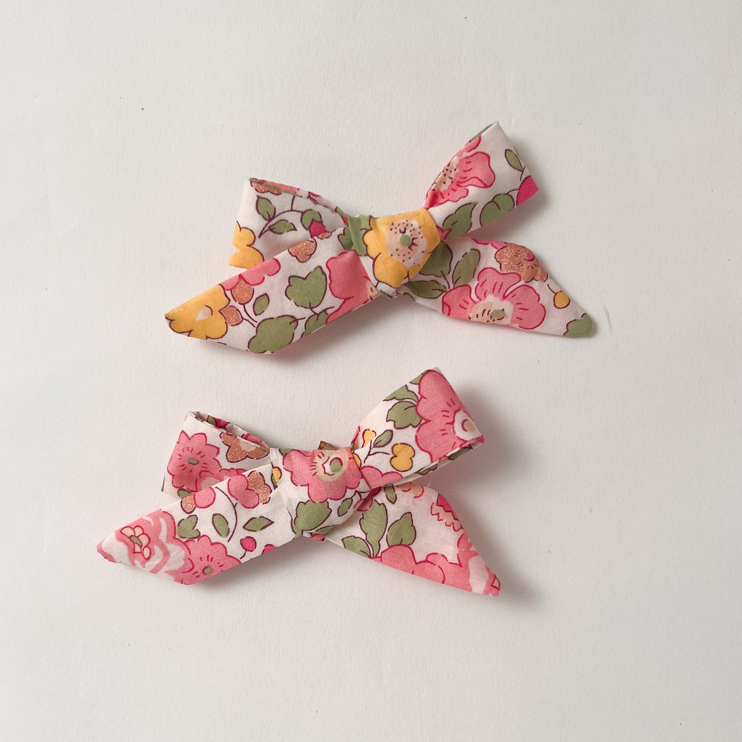 Pig Tail Bow Set in Liberty Betsy Sparkle