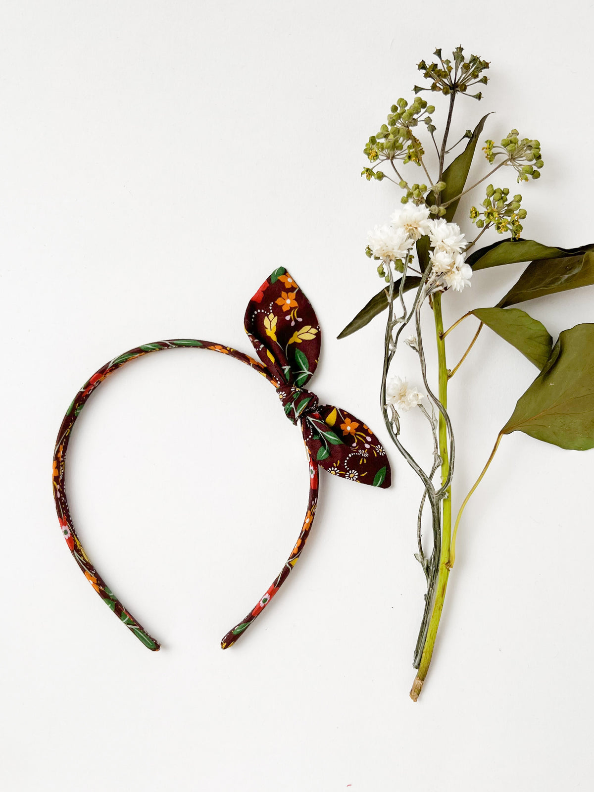 Hairband in Liberty Daisy Brown