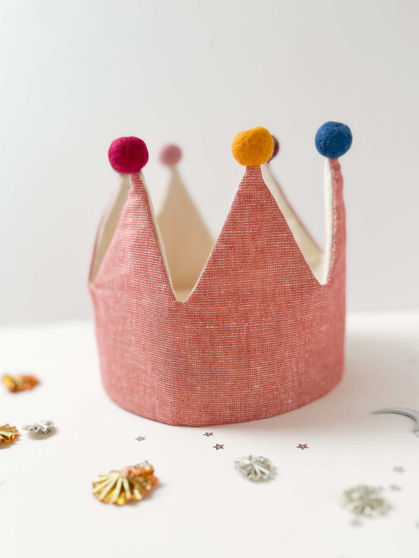 Dressing Up Crown Antique Rose Linen