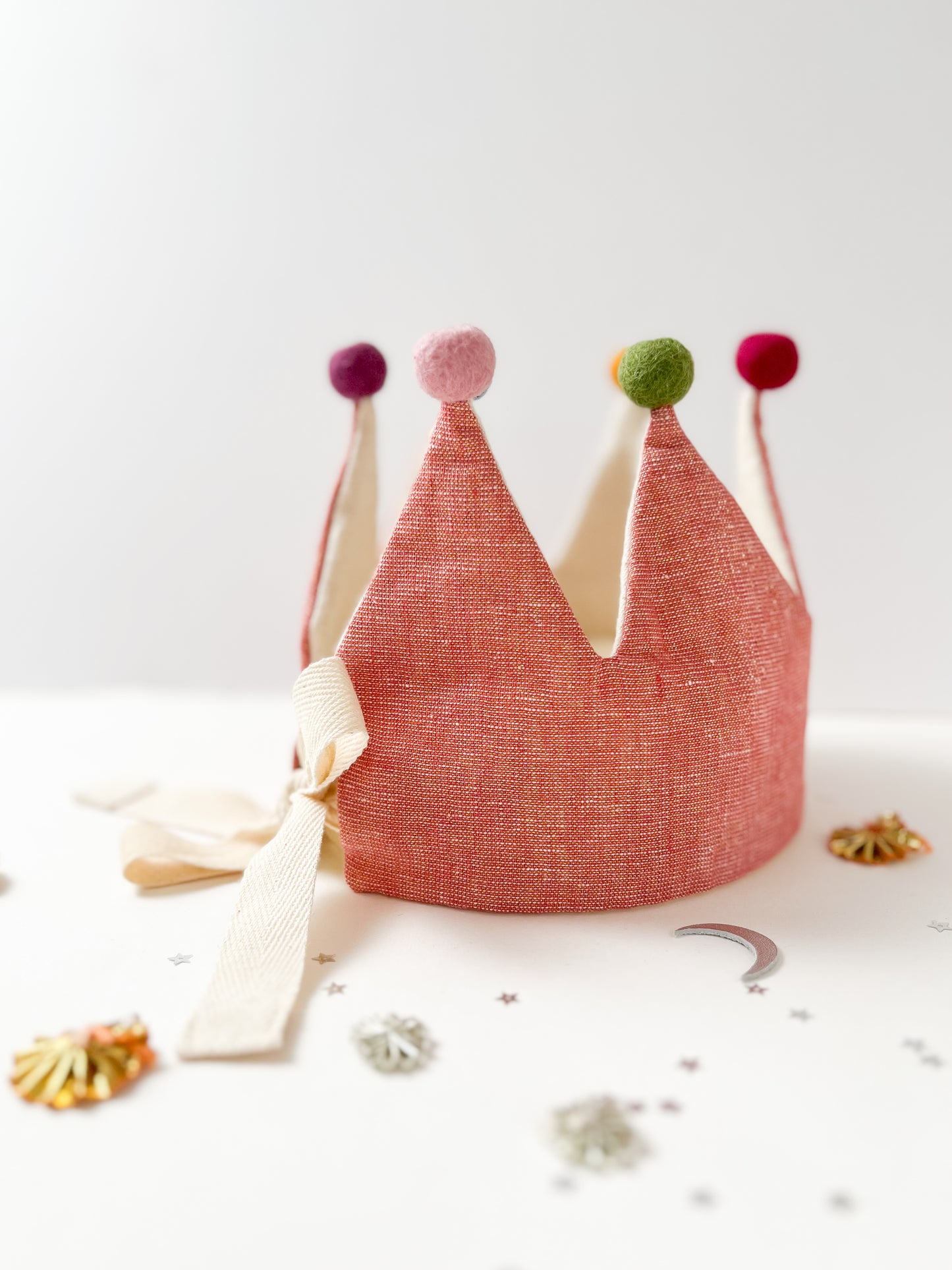 Dressing Up Crown Antique Rose Linen