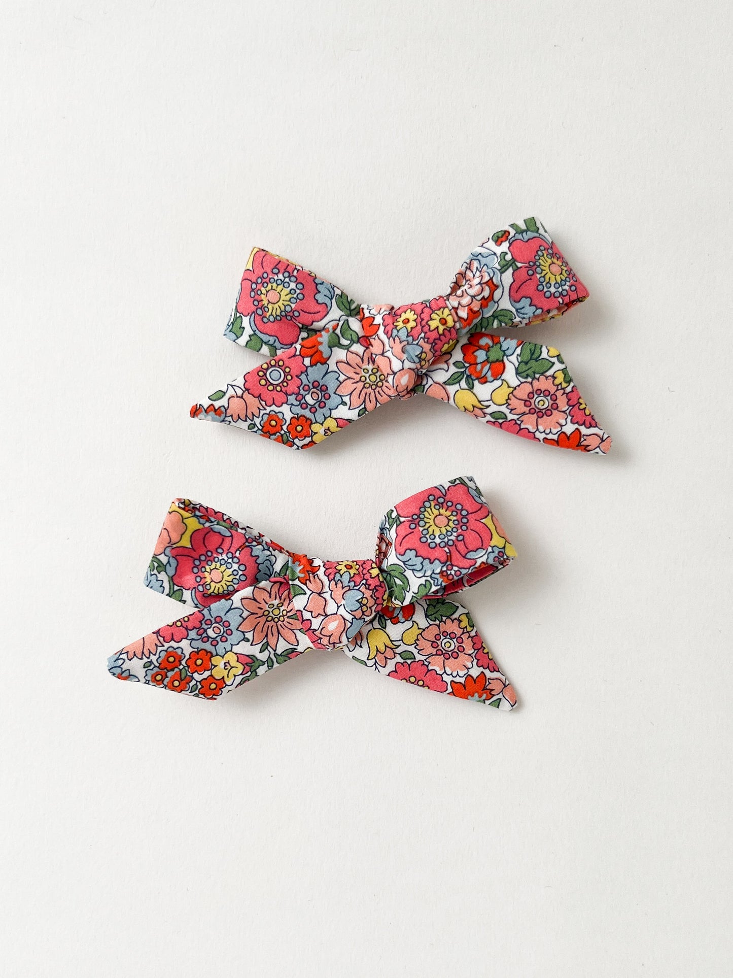 Pig Tail Bow Set in Liberty Nell Annie and May