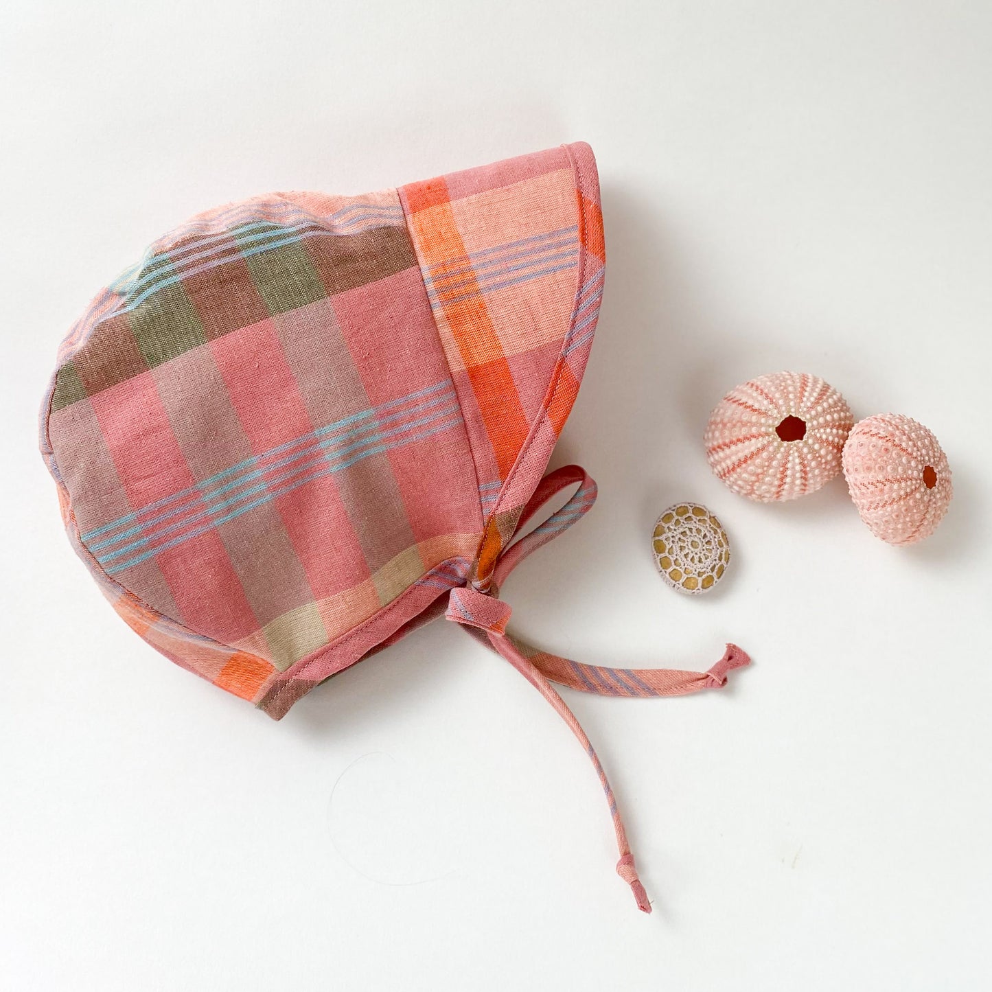 Brimmed Baby Bonnet Carousel Check