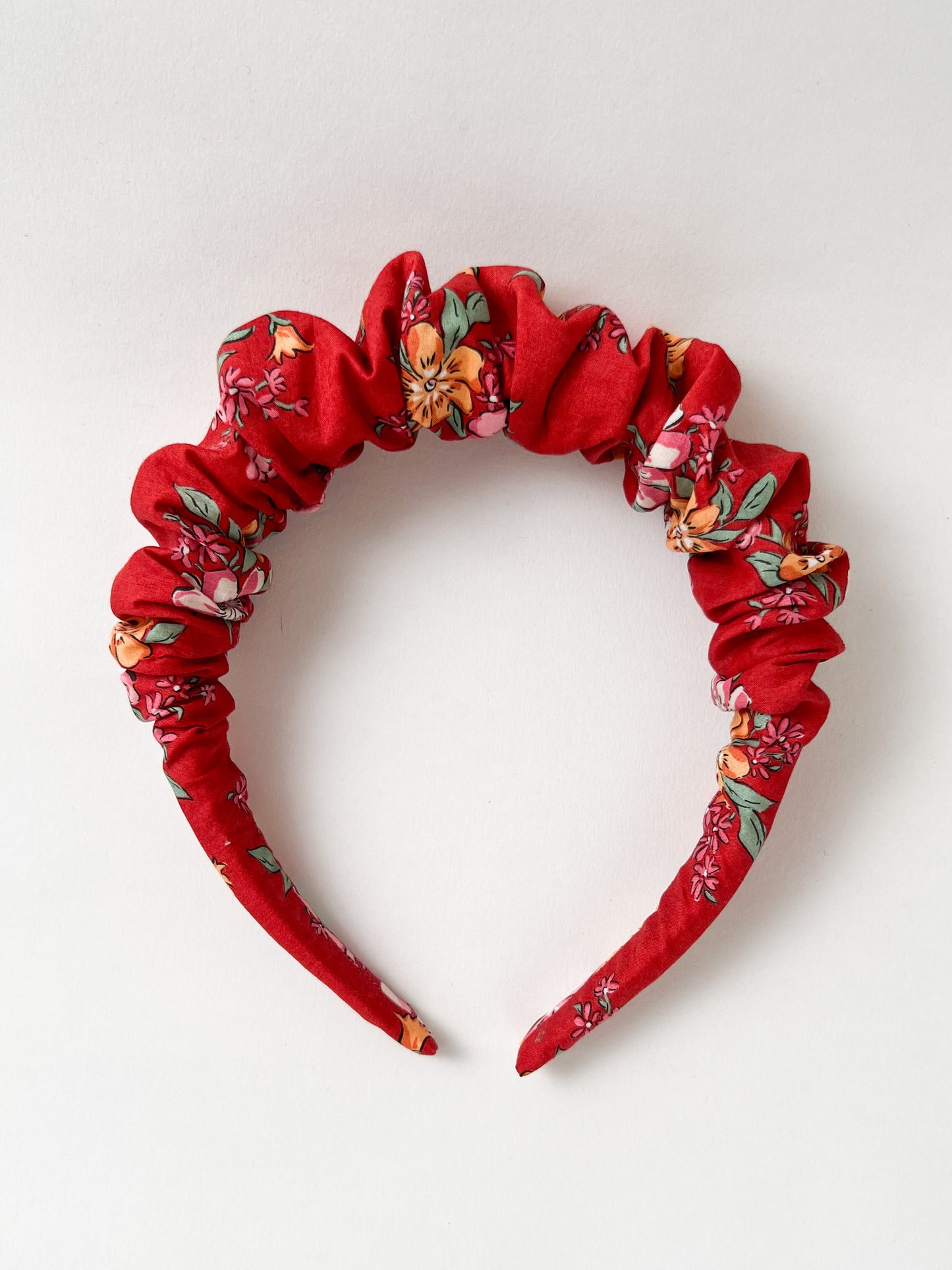 Ruffled Hairband in Liberty Lynda Anne