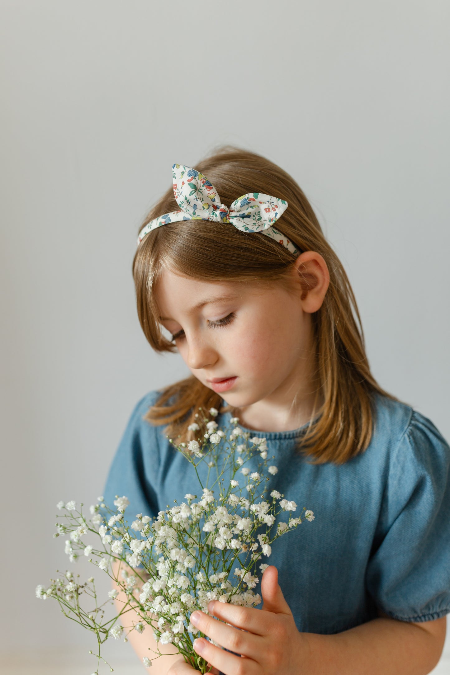 Side Bow Hairband in Liberty Ivetas Garden