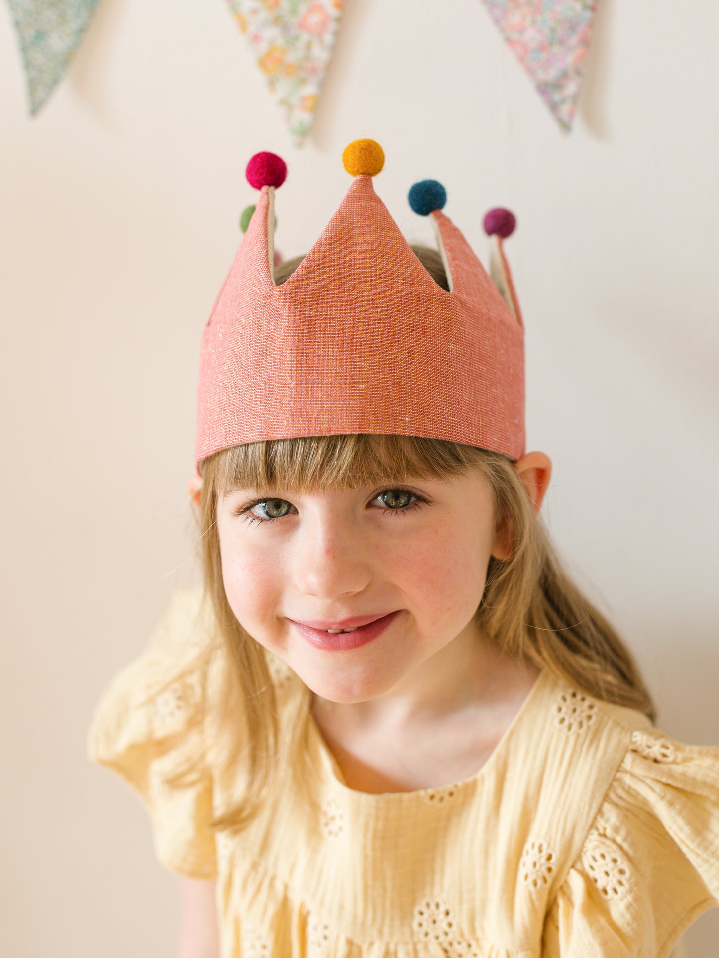 Dressing Up Crown Antique Rose Linen
