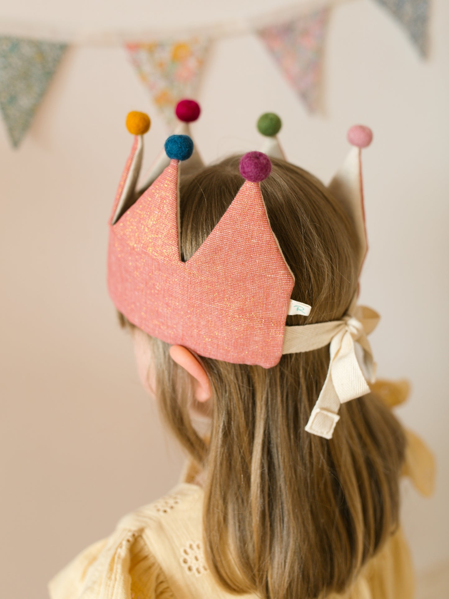 Dressing Up Crown Antique Rose Linen