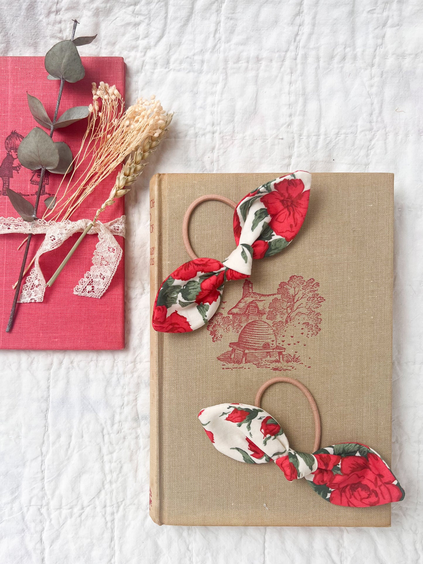 Hair Bobble Set in Liberty Rose