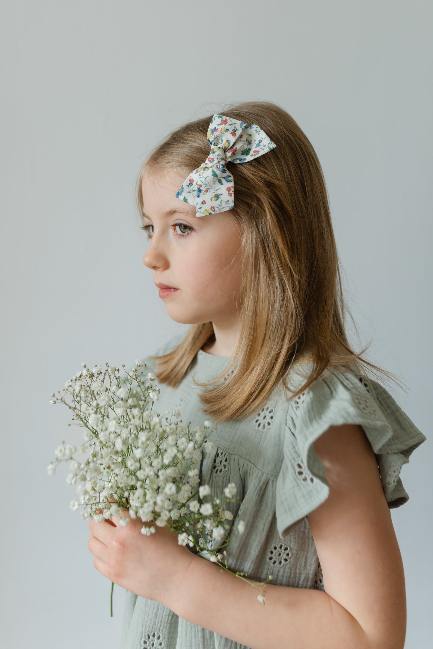 Pinwheel Hair Bow Liberty Ivetas Garden