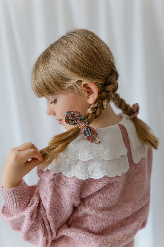 Bunny Hair Ties in Liberty Nell Annie & May