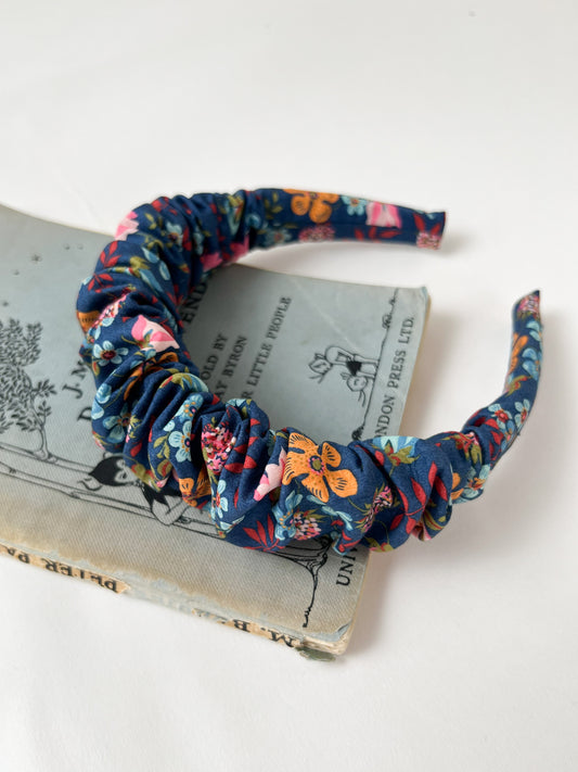 Ruffled Hairband in Liberty Edenham