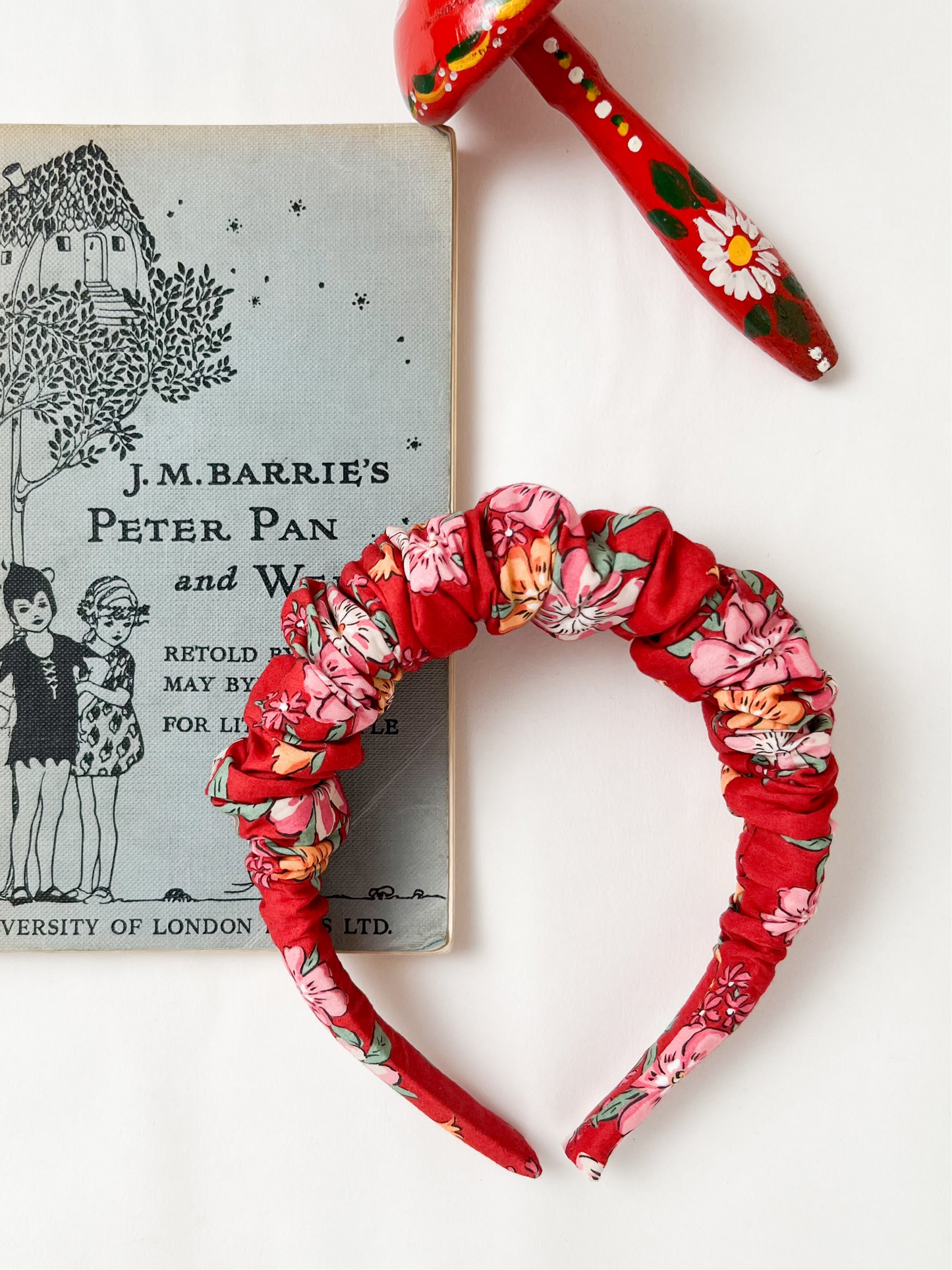 Ruffled Hairband in Liberty Lynda Anne