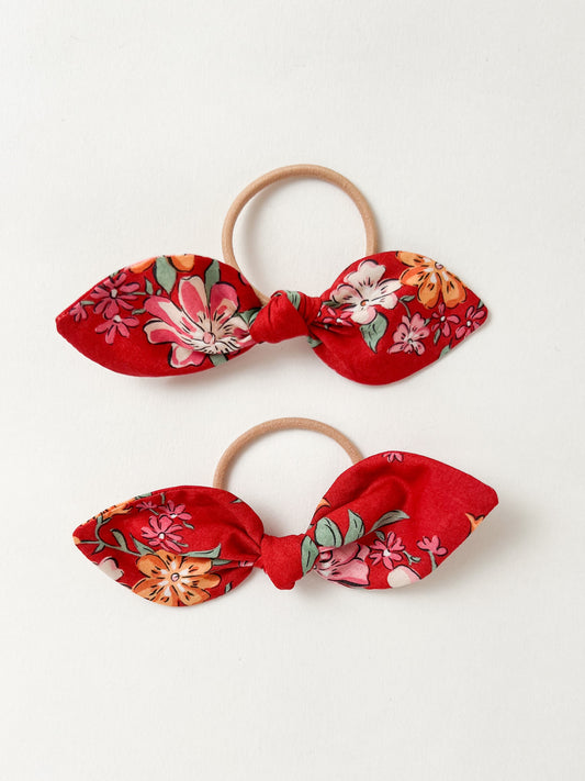 Bunny Hair Ties in Liberty Lynda Annie