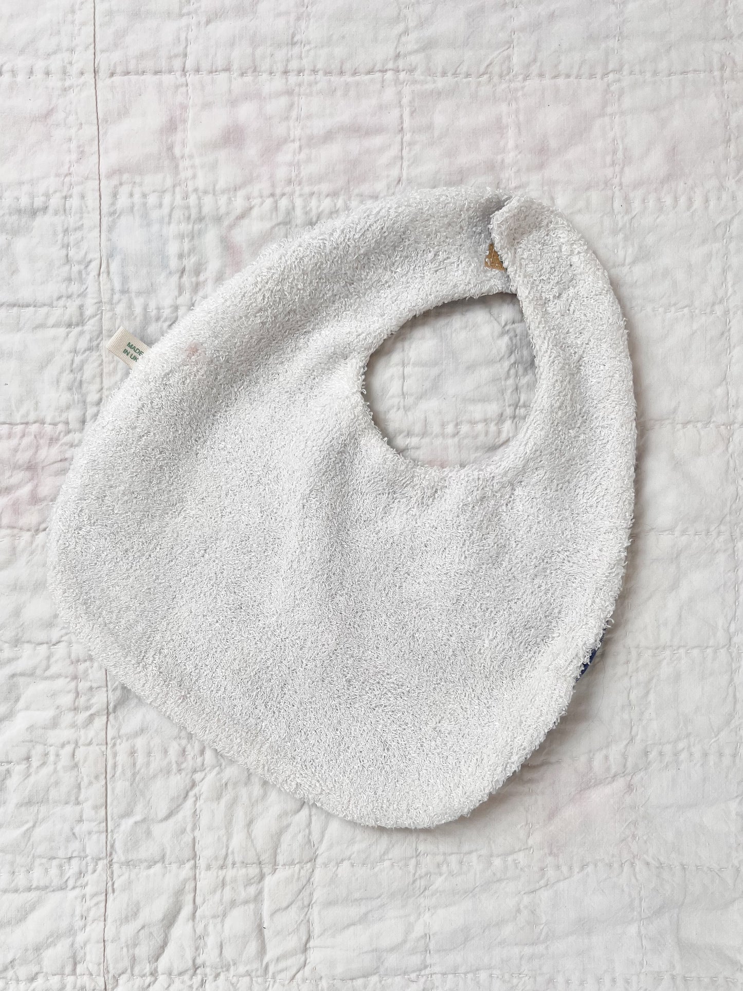 Baby Bib Linen Cornflower Blue