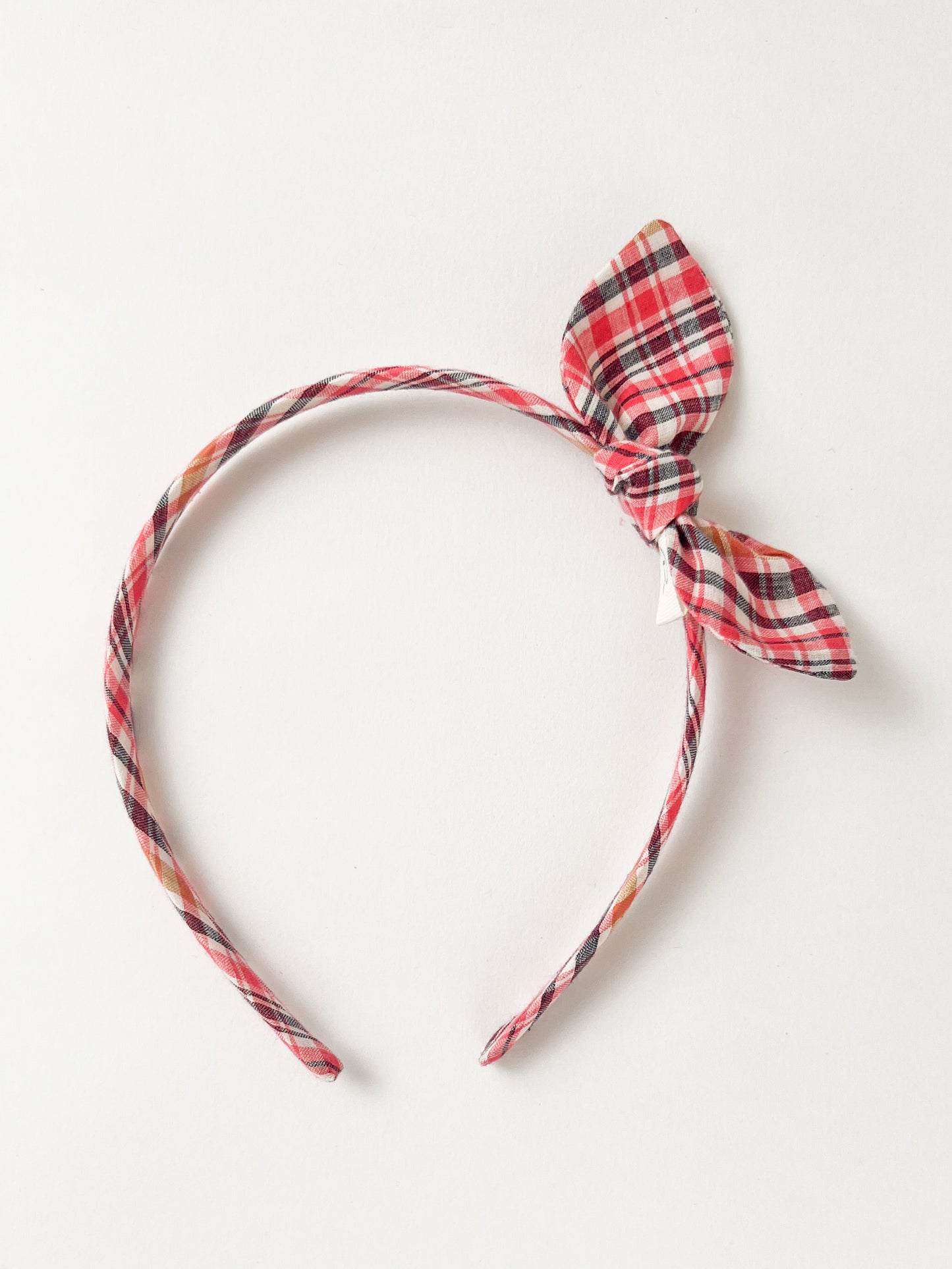 Alice Band Small Bow Crabapple Check