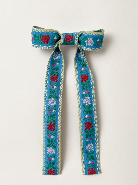 Fiesta Hair Bow Delphinium