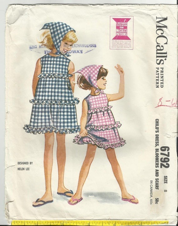 Eddie Scarf in Blue Cotton Gingham