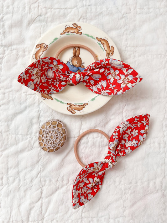 Hair Bobble Set Liberty Lizzy in Red