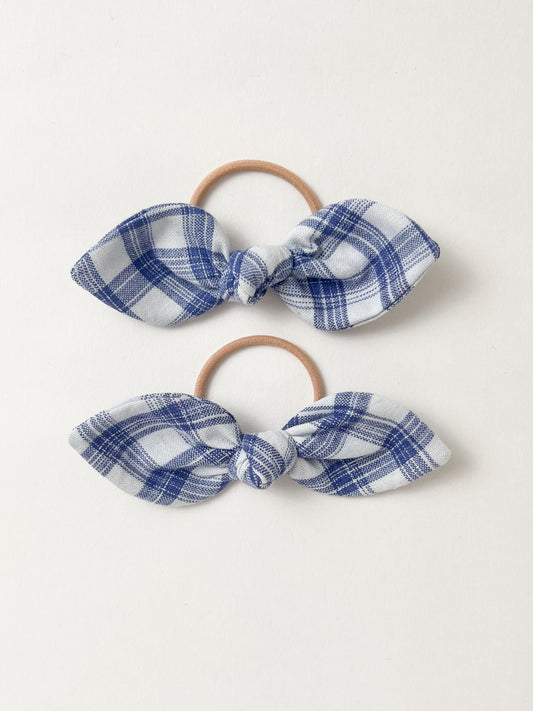 Bunny Hair Ties in Homestead Blue