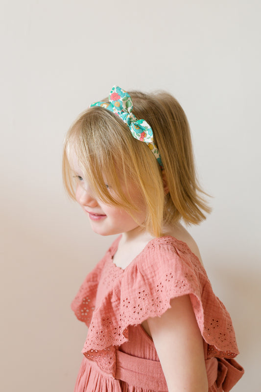 Alice Band Small Bow Liberty Betsy Green