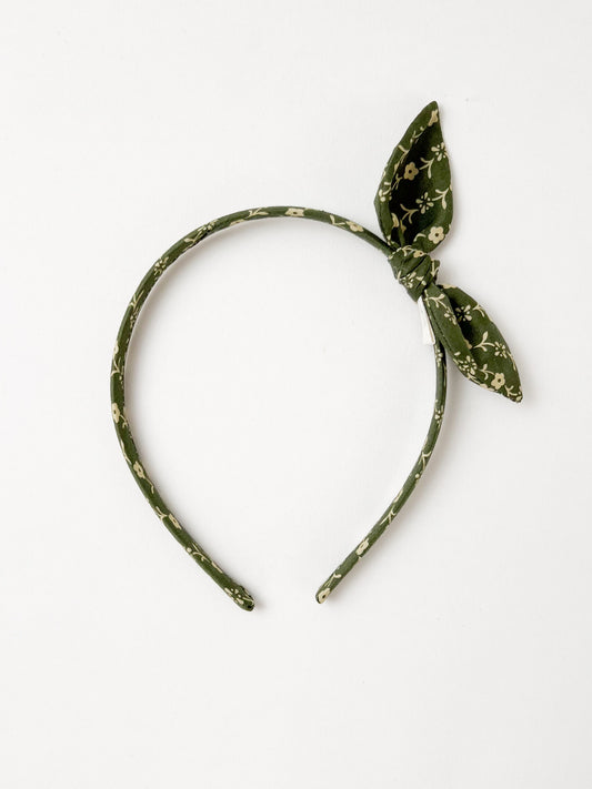 Hairband in Liberty Needlework Green