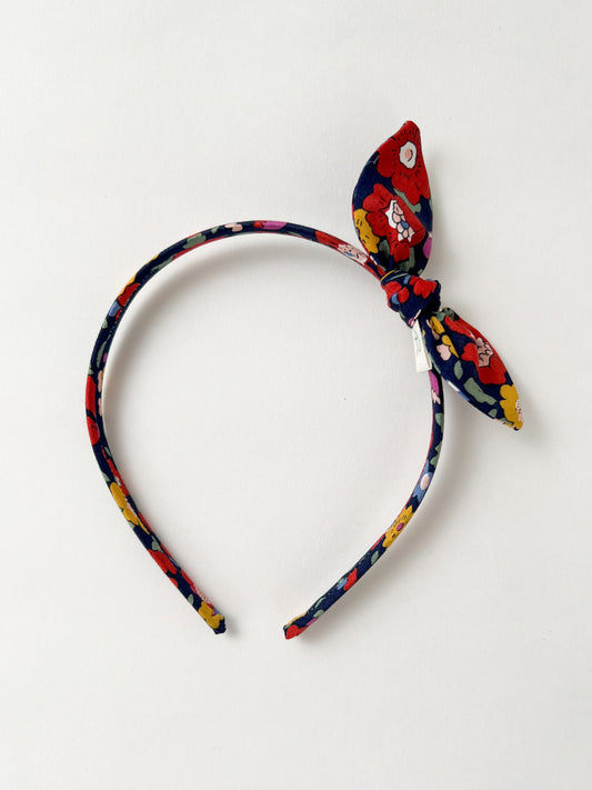 Alice Band Small Bow Liberty Betsy Meadow