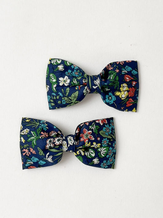 Petite Bow Clip Set Snowdrop