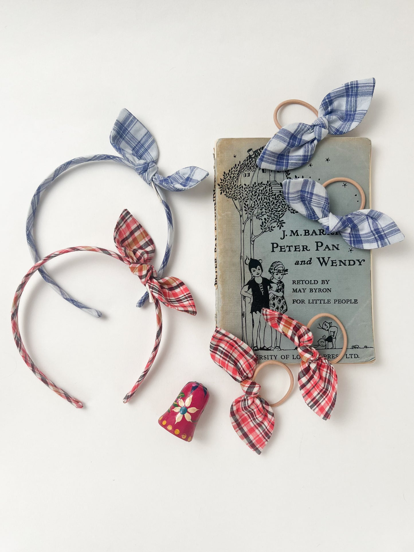 Alice Band Small Bow Homestead Blue