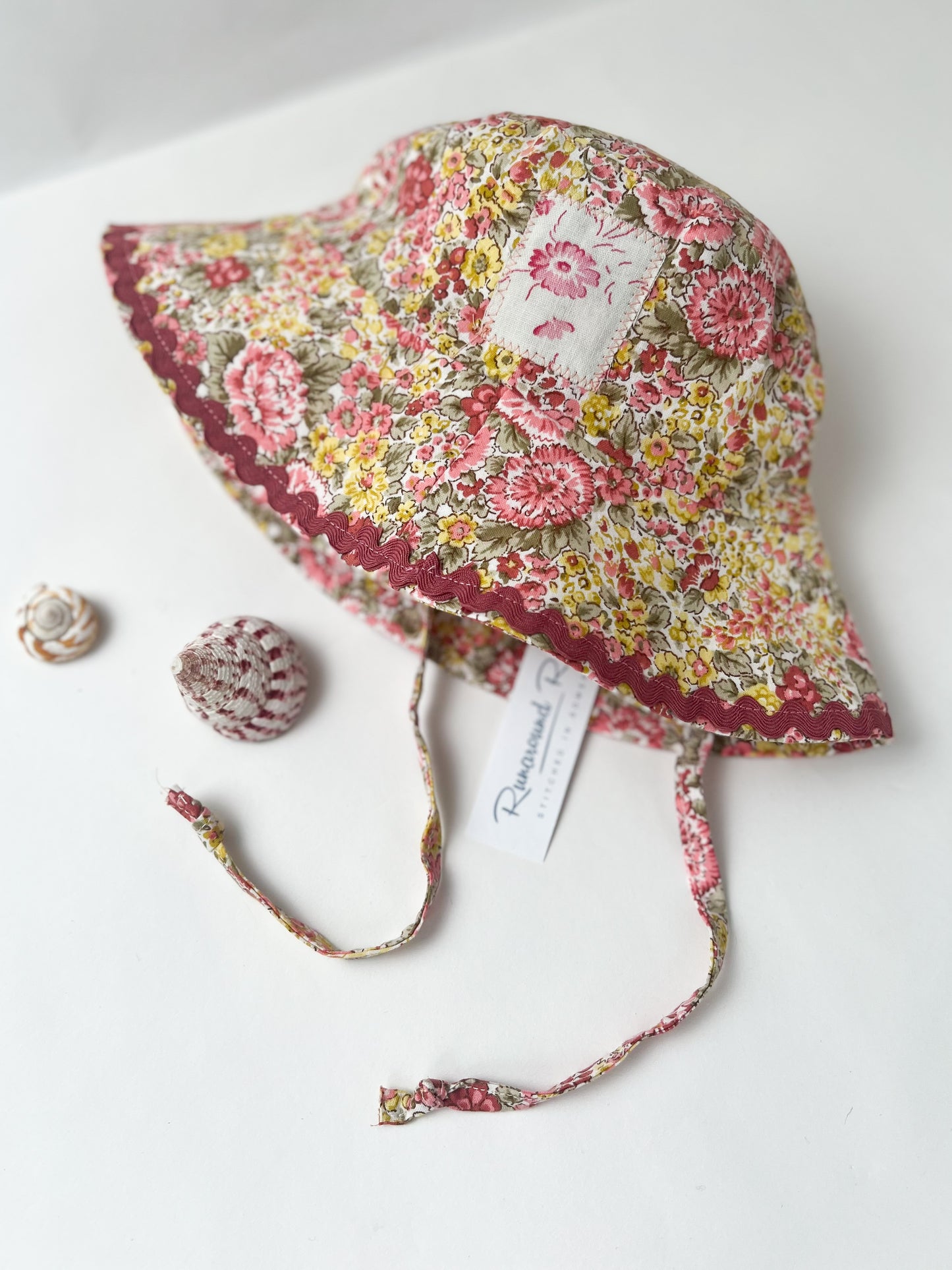 Vintage Floral Brimmed Hat