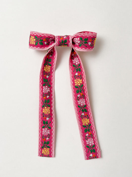 Fiesta Hair Bow Old Fuschia
