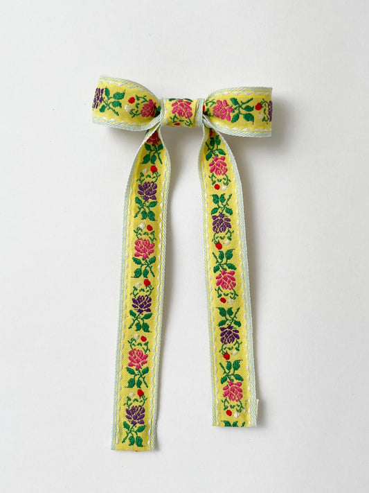 Fiesta Hair Bow Sherbet Lemon