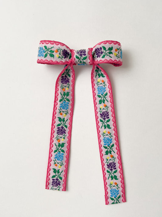Fiesta Hair Bow Sissinghurst Pink