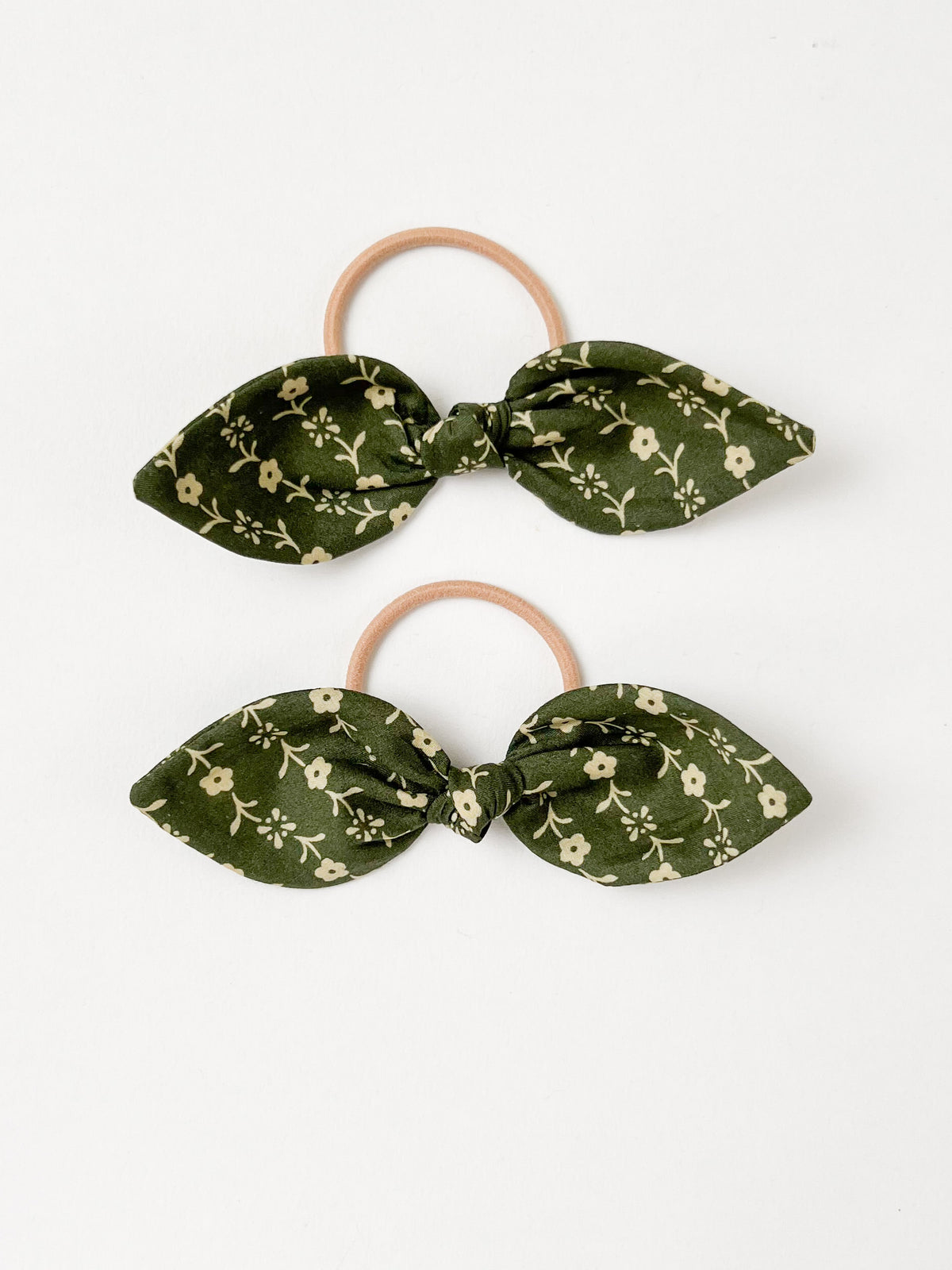 Hair Bobble Set Needlework Green