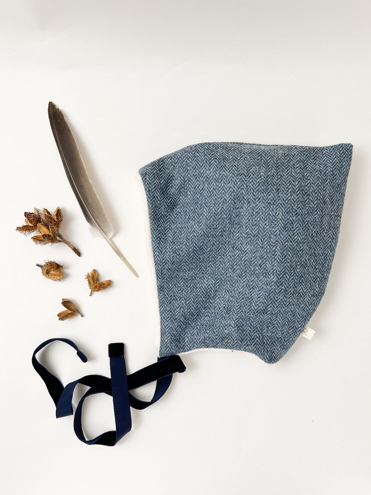 Wool Pixie Hat in Winter Blue