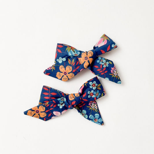 Pig Tail Hair Bows Liberty Edenham