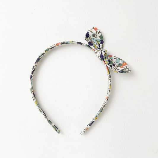 Alice Band Small Bow  Liberty Wiltshire Berry