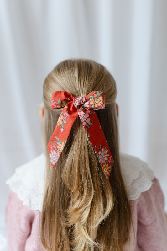 Long Tail Hair Bow Liberty Lynda Anne