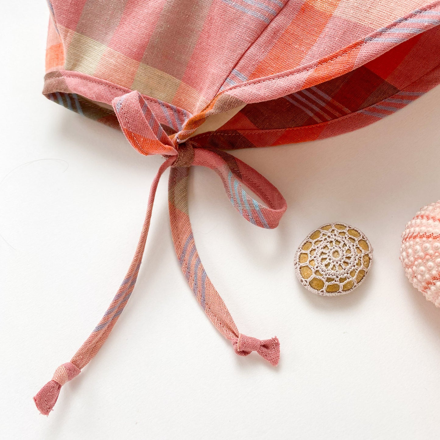 Brimmed Baby Bonnet Carousel Check