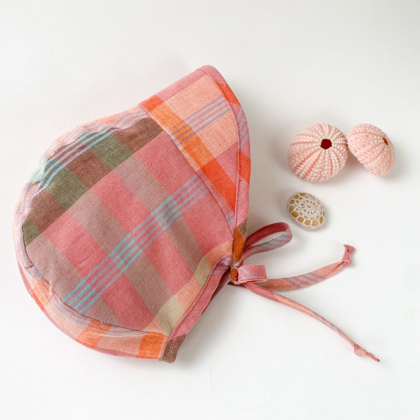 Brimmed Baby Bonnet Carousel Check