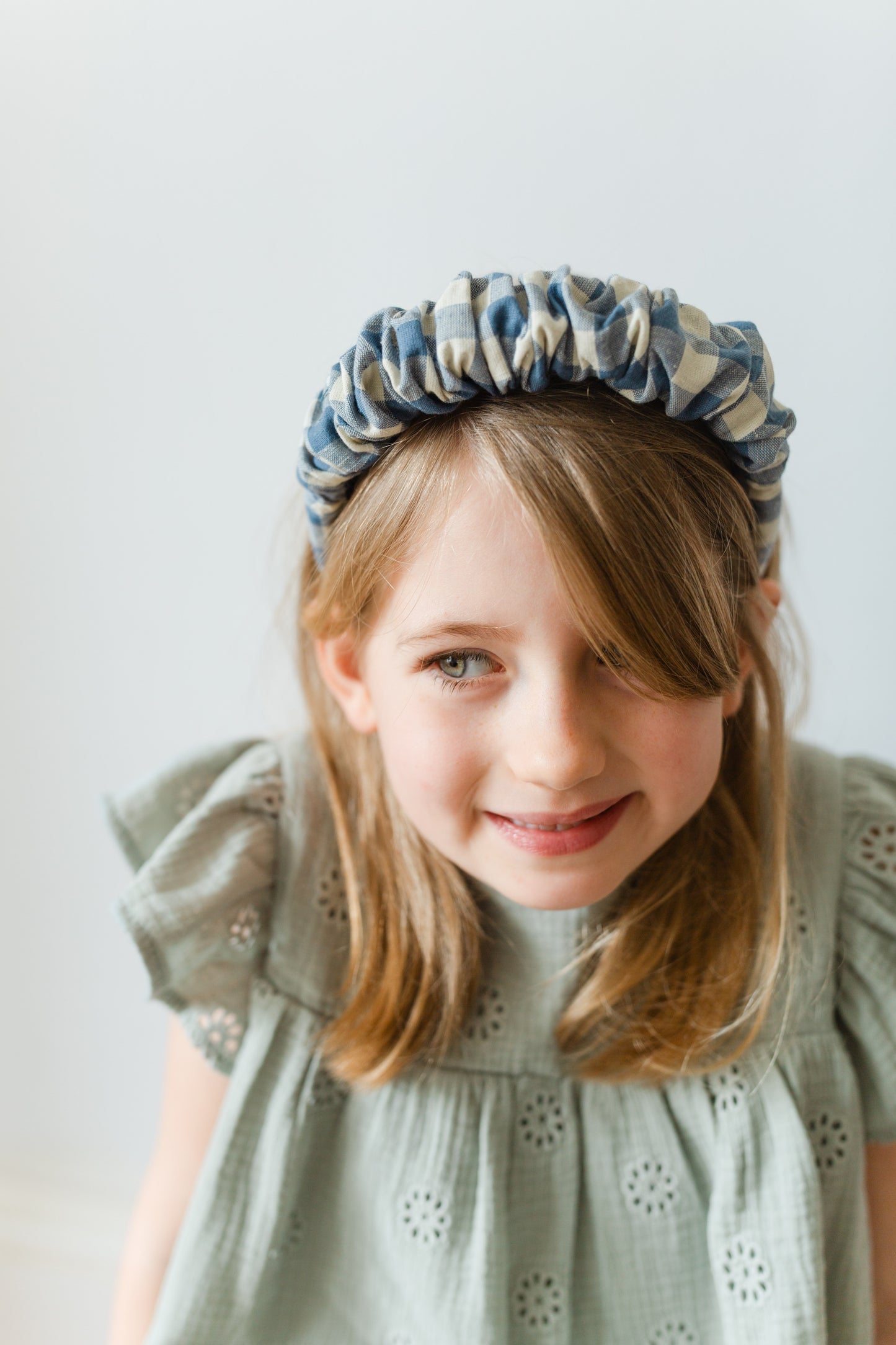 Ruffled Hairband Cornflower Blue