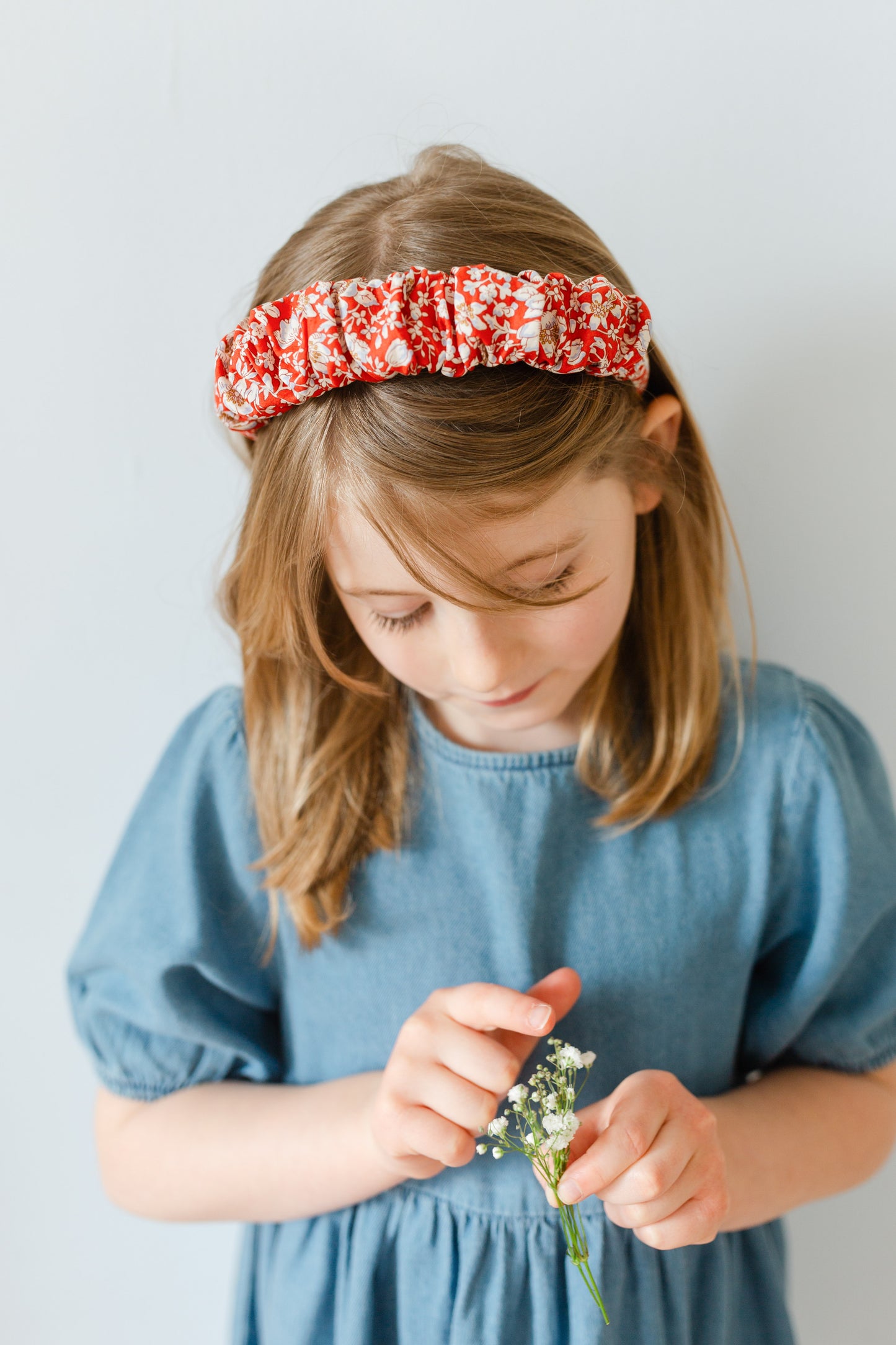 Ruffled Hairband Liberty Lizzy in Red