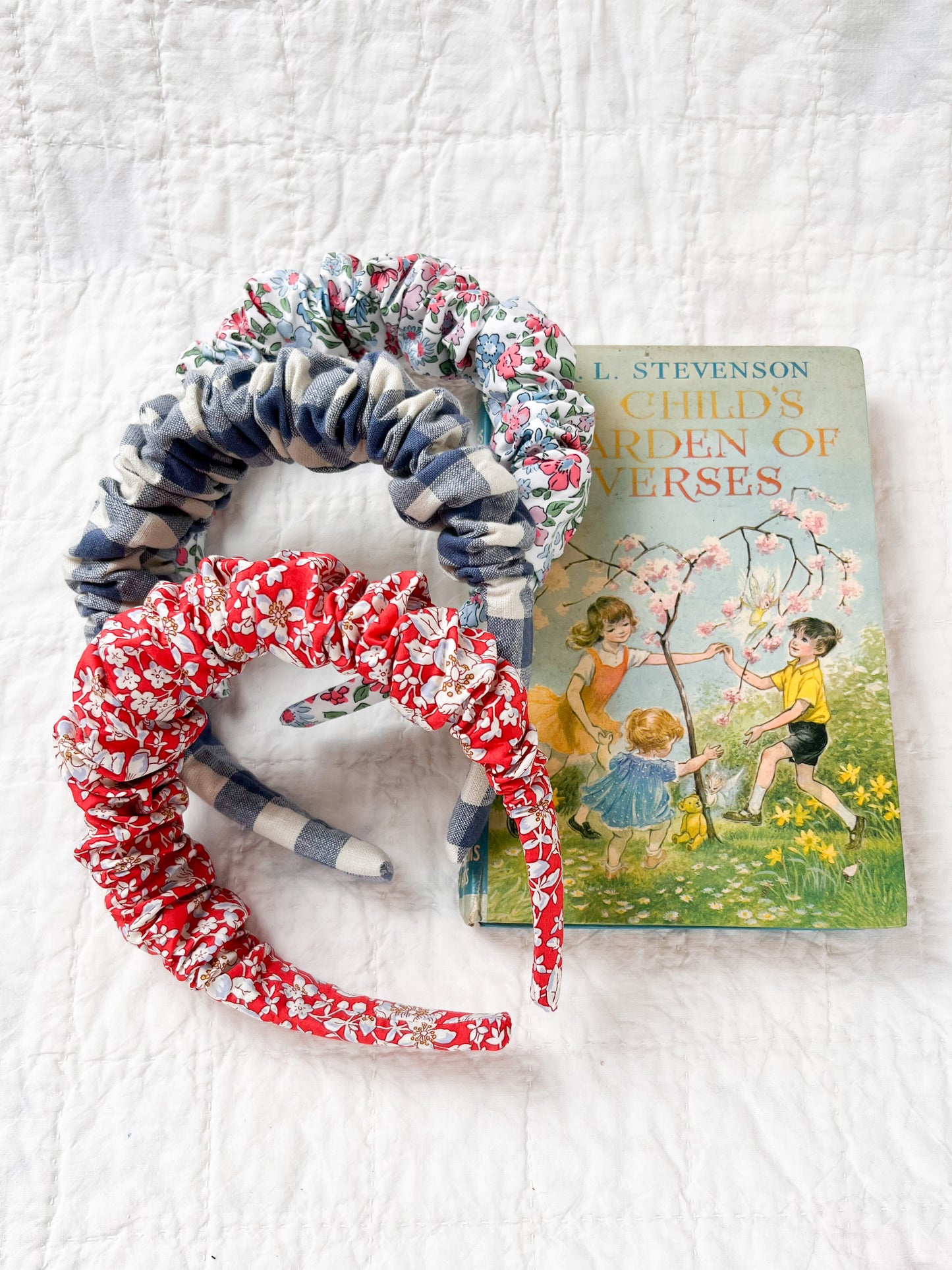 Ruffled Hairband Cornflower Blue