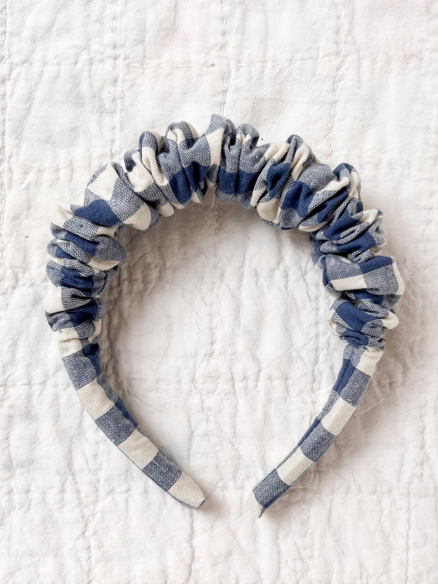 Ruffled Hairband Cornflower Blue