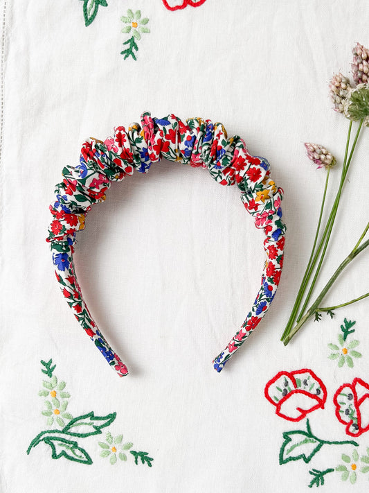 Ruffled Hairband in Mary May
