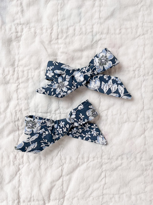 Hair Bow Set Liberty Lizzy in Blue