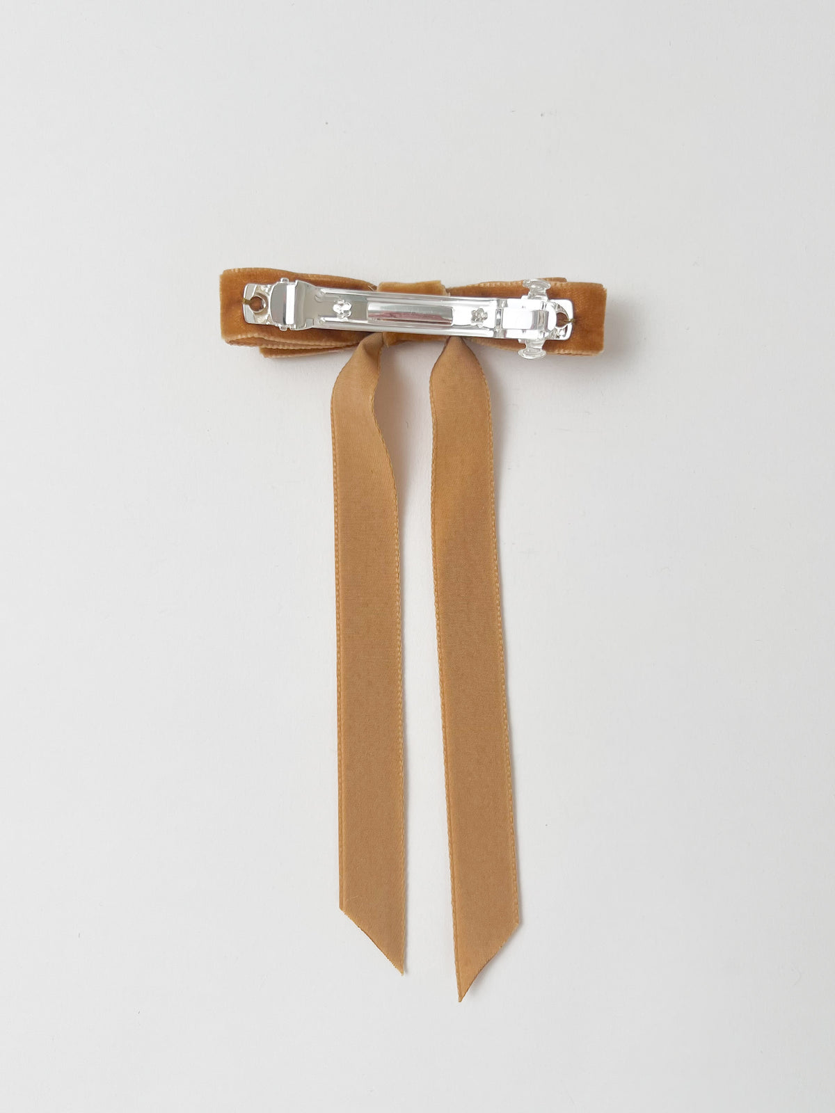 Velvet Hair Bow Copper