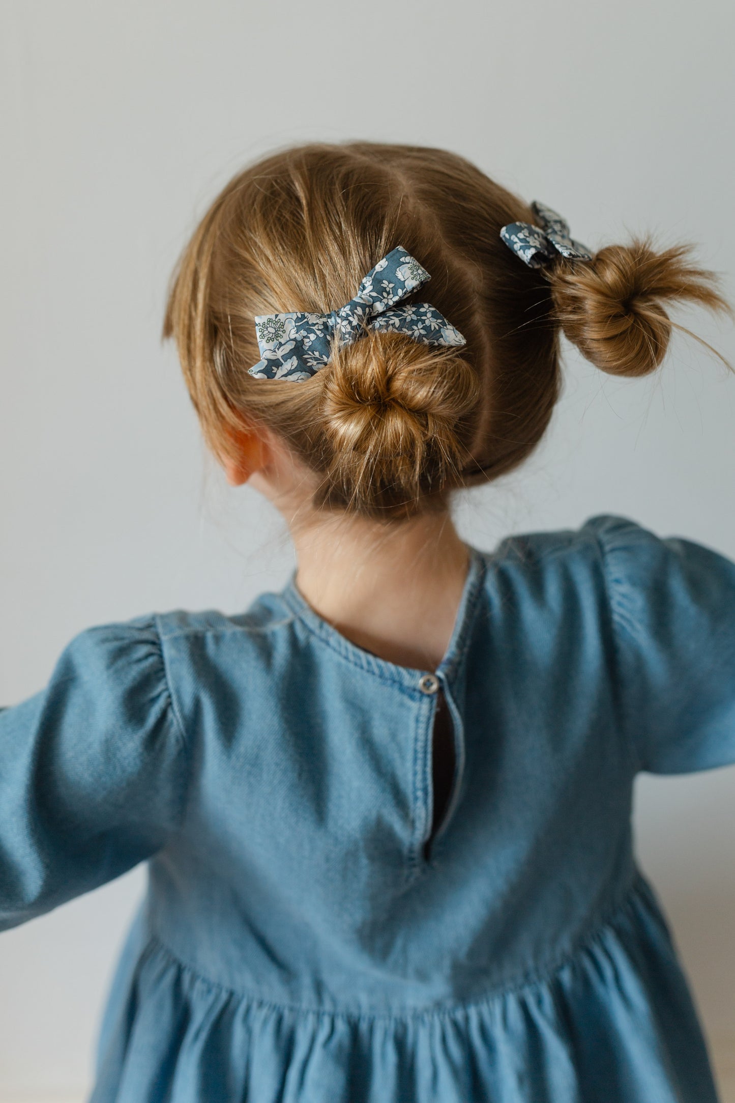 Hair Bow Set Liberty Lizzy in Blue