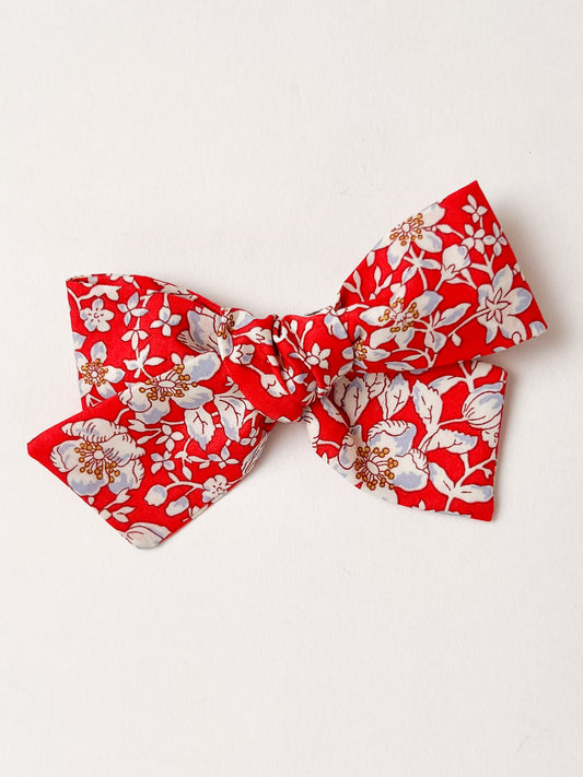 Pinwheel Hair Bow Liberty Lizzy in Red