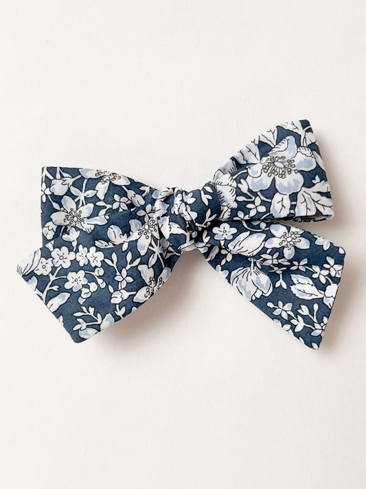 Pinwheel Hair Bow Liberty Lizzy in Blue